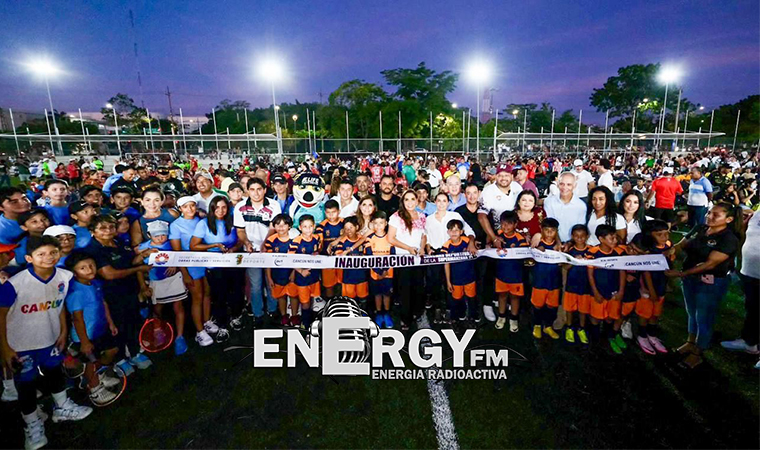 La gobernadora Mara Lezama inauguró la Unidad Deportiva de la SM. 21 